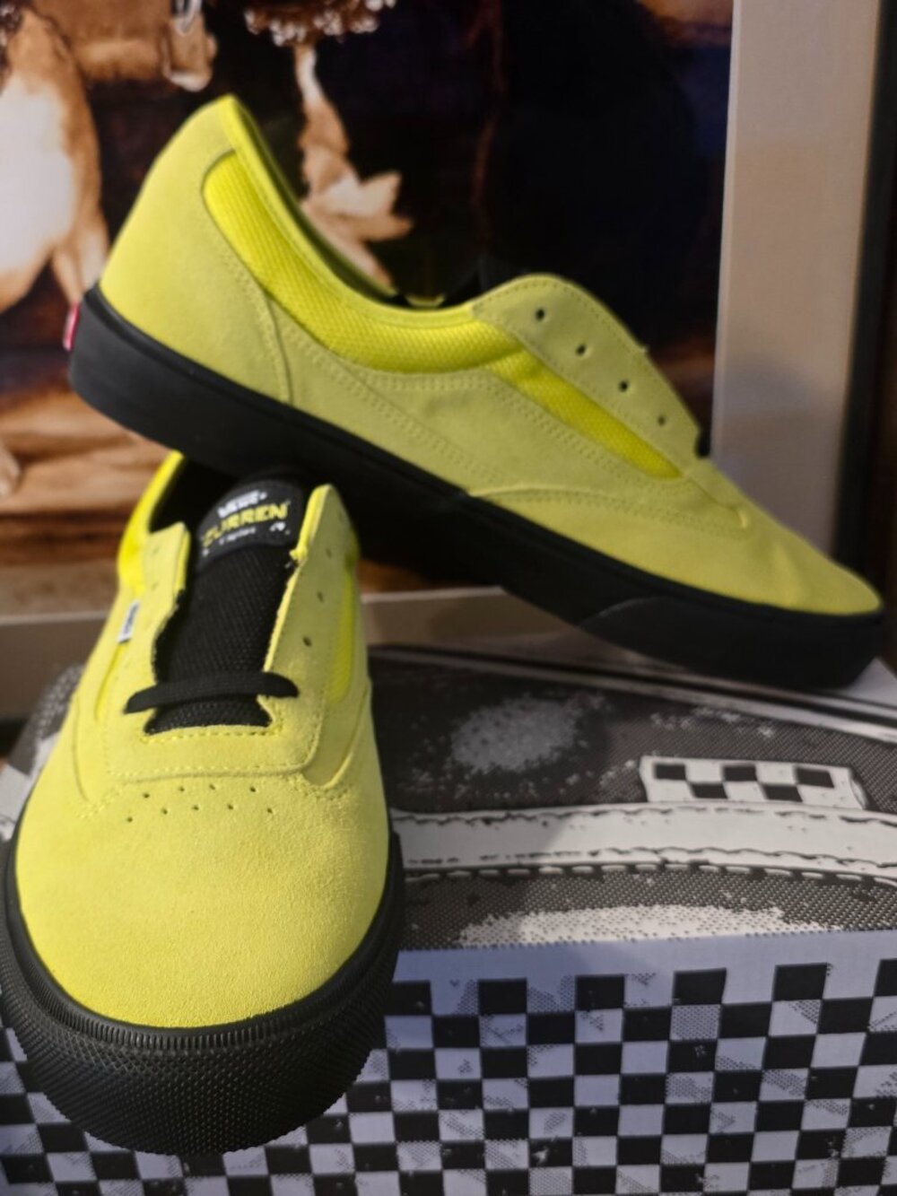 VANS Skate Curren Caples VN000D85H81 Yellow / Black BRUCE LEE COLORWAY SZ 10.5